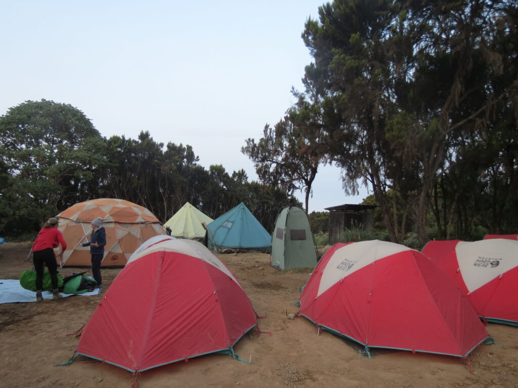 Machame route accommodation